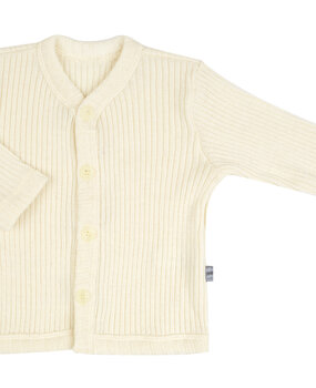 Joha 16591 917 69 Wollen rib vest - naturel