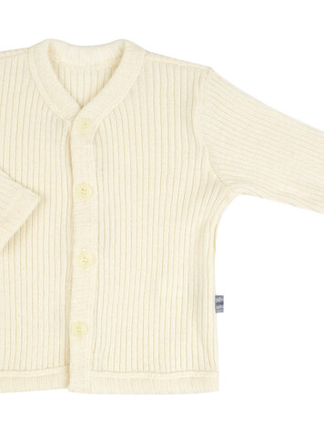 Joha 16591 917 69 Wollen rib vest - naturel