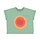 t'shirt | green w/ multicolor circle print