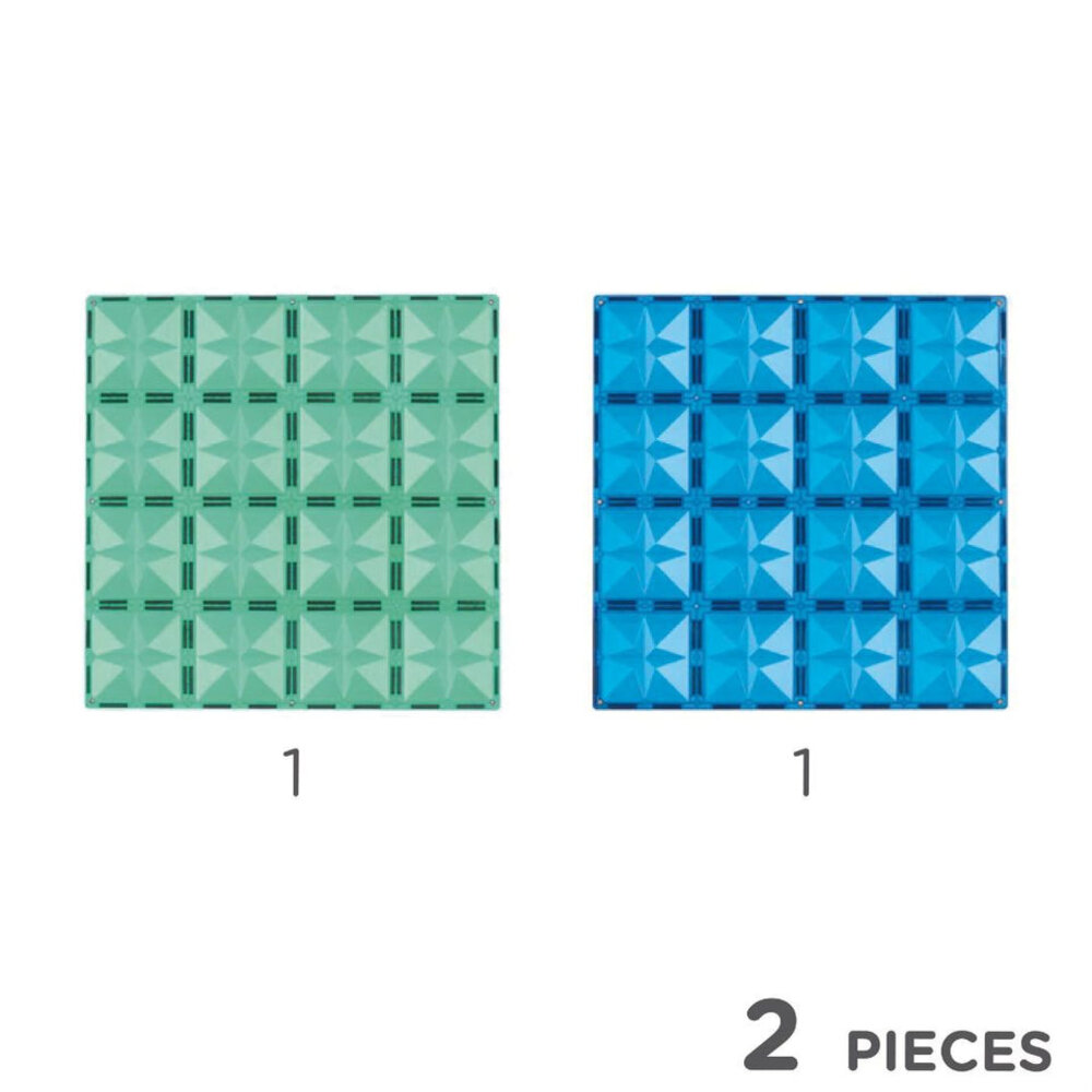 Cleverclixx Big plates blue / green 2 stuks Cleverclixx Big plates blue / green 2 stuks