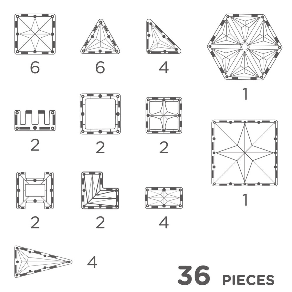 Cleverclixx Petite pack pastel 36 stuks Cleverclixx Petite pack pastel 36 stuks
