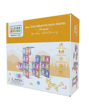 Cleverclixx Ball run creative pack pastel 70 stuks