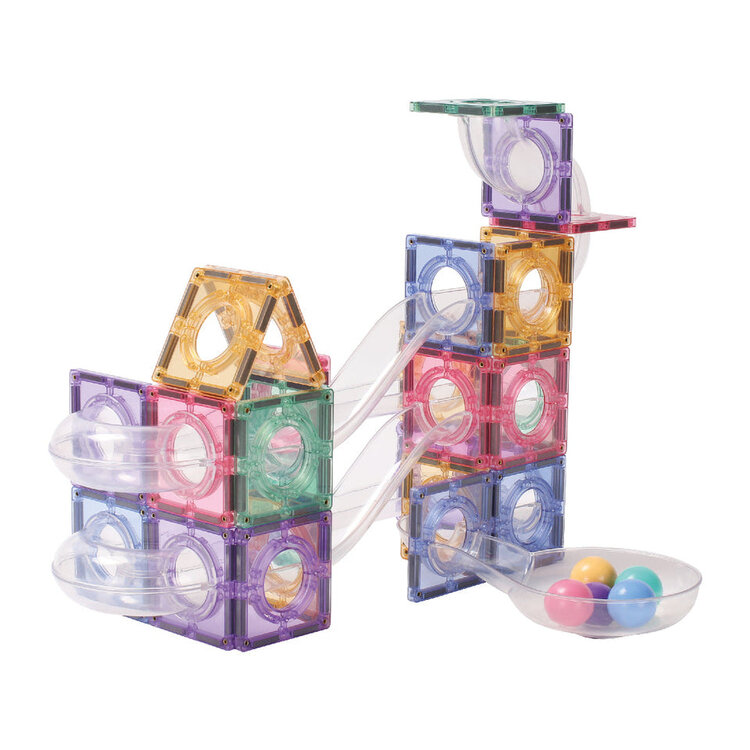 Cleverclixx Knikkerbaan ball run creative pack pastel 70 stuks