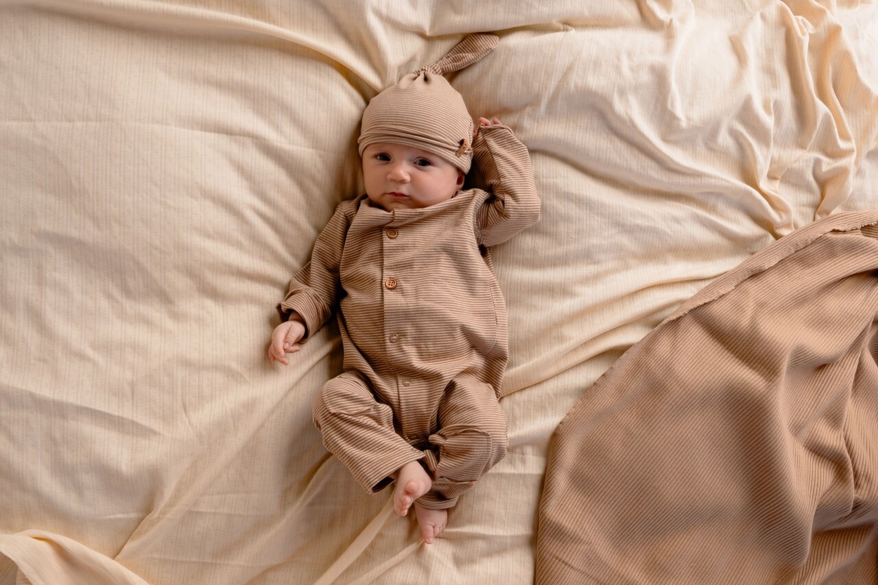 Nixnut Butt Onesie Dust Stripe