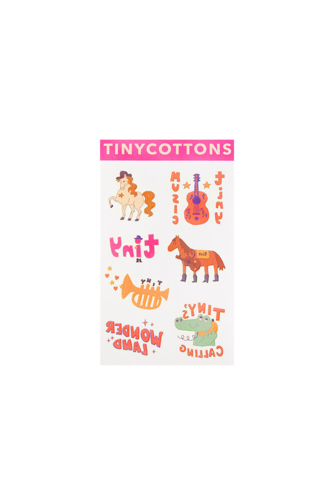 Tiny Cottons Wonderland tattoos dark pink Tiny Cottons Wonderland tattoos dark pink