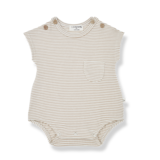 1+ in the family JACQUES short sleeve romper clay-ivory 1+ in the family JACQUES short sleeve romper clay-ivory