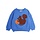 Squirrel chenille emb sweatshirt blue