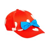 Mini Rodini Hearts aop bow cap red