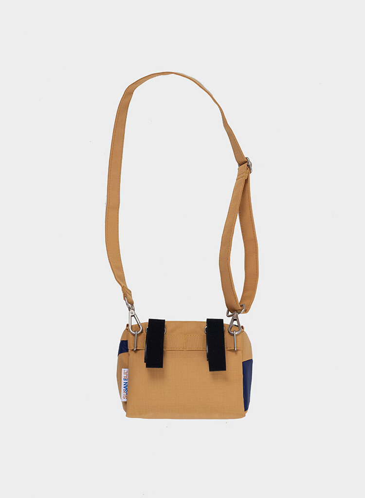 Susan Bijl The New Bum Bag Camel & Navy Small