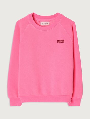 American Vintage Sweater Izubird Rose Fluo