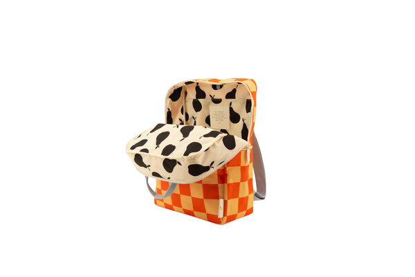 Sticky Lemon Backpack LARGE checkerboard 1802108 - pear jam + ladybird red