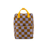 Sticky Lemon Backpack LARGE checkerboard 1802109 - blooming purple + soil green