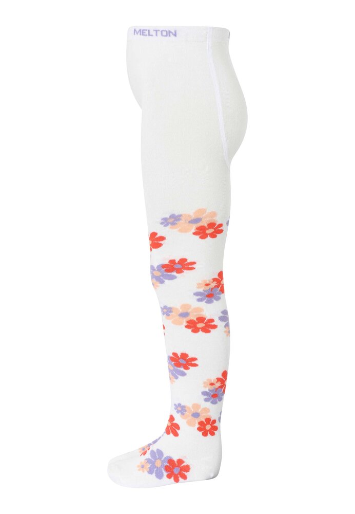 MP Denmark 30 91077 432 Retro flowers tights Snow White MP Denmark 30 91077 432 Retro flowers tights Snow White