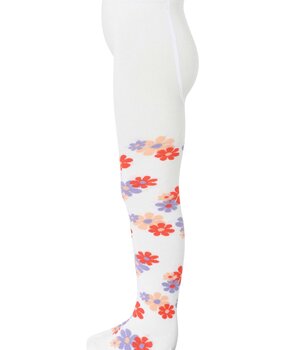 MP Denmark 30 91077 432 Retro flowers tights Snow White MP Denmark 30 91077 432 Retro flowers tights Snow White