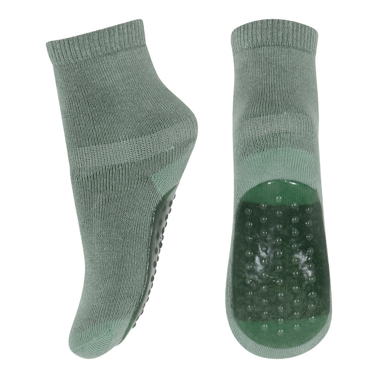MP Denmark 10 7953 3043 Cotton socks anti slip Granite Green