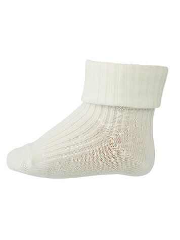 MP Denmark 10 533 432 Cotton rib baby socks Snow White