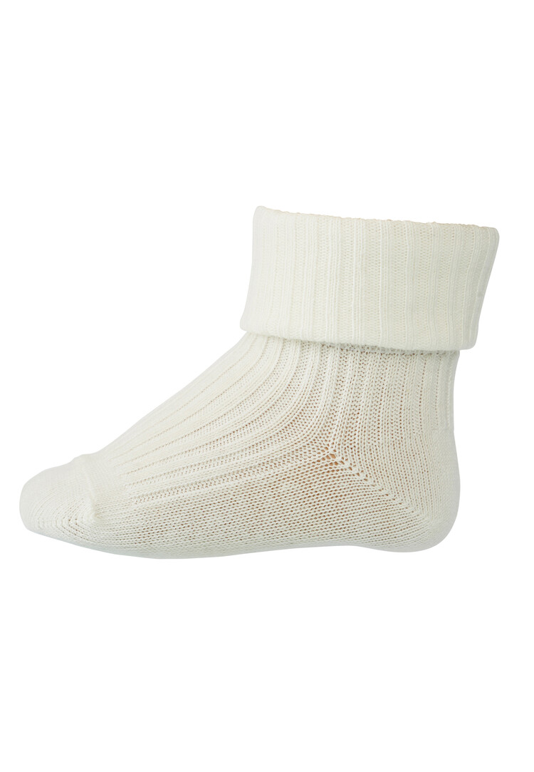 MP Denmark 10 533 432 Cotton rib baby socks Snow White