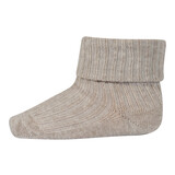 MP Denmark 10 533 108 Cotton rib baby socks Beige Melange MP Denmark 10 533 108 Cotton rib baby socks Beige Melange