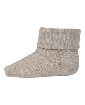 MP Denmark 10 533 108 Cotton rib baby socks Beige Melange MP Denmark 10 533 108 Cotton rib baby socks Beige Melange