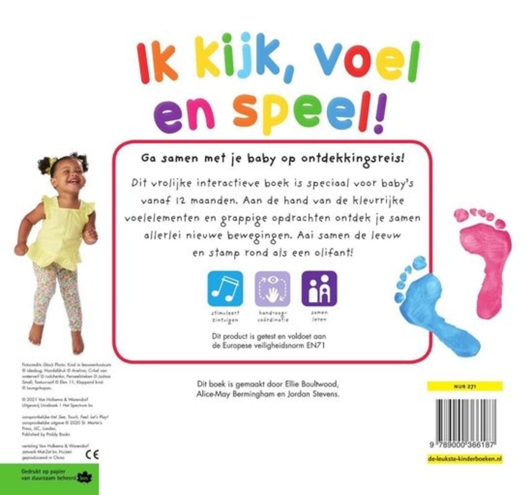 Boeken Baby's eerste. Ik kijk, voel en speel. 1+ Boeken Baby's eerste. Ik kijk, voel en speel. 1+