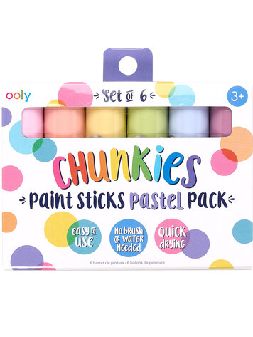 Ooly Chunkies Paint Sticks - Pastel