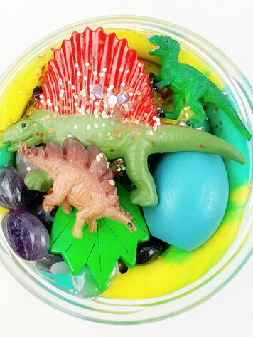 Invitation to imagine Dinosaur surprise pot