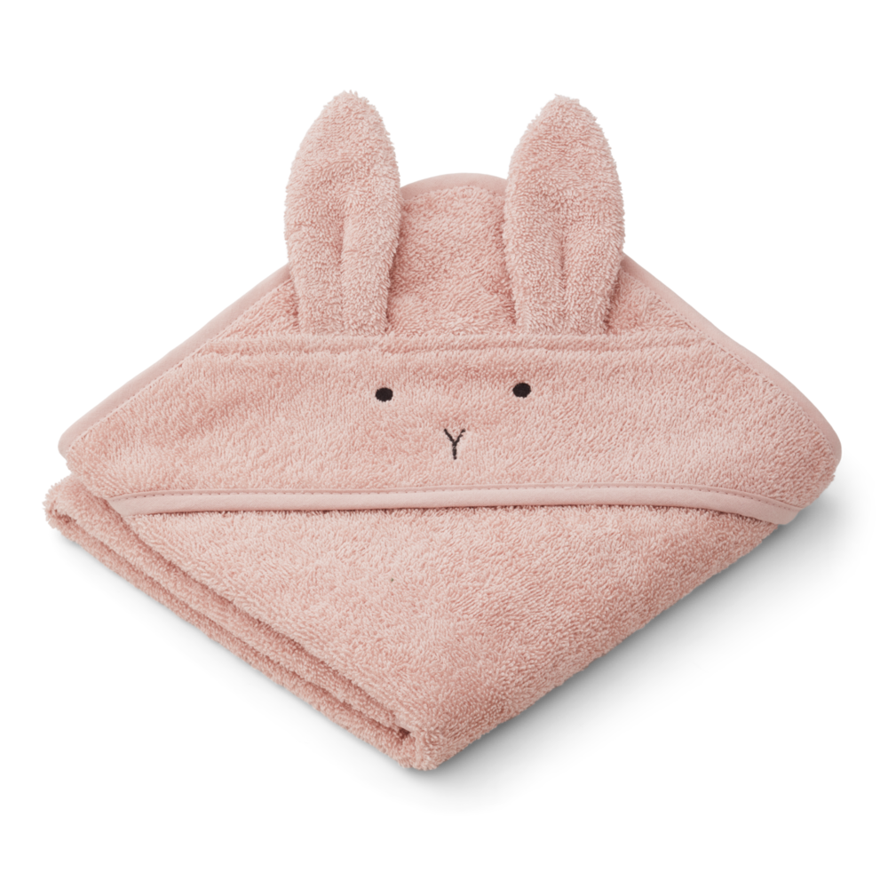 Liewood Albert hooded towel - 0037 Rabbit rose Liewood Albert hooded towel - 0037 Rabbit rose