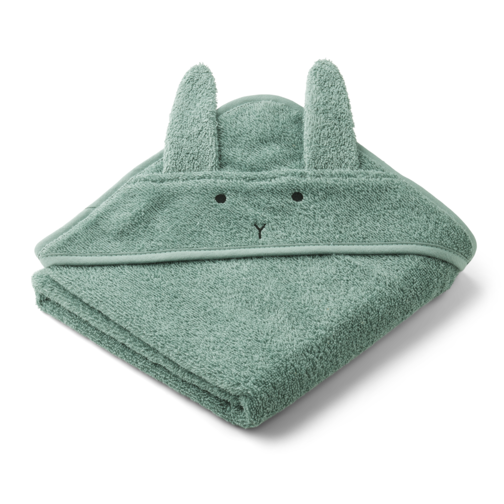 Liewood Albert hooded towel - 7376 Rabbit peppermint Liewood Albert hooded towel - 7376 Rabbit peppermint