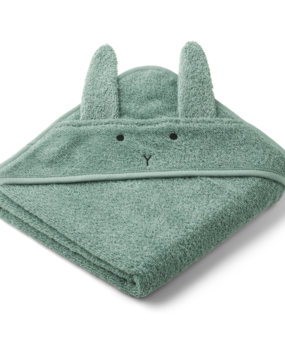 Liewood Albert hooded towel - 7376 Rabbit peppermint
