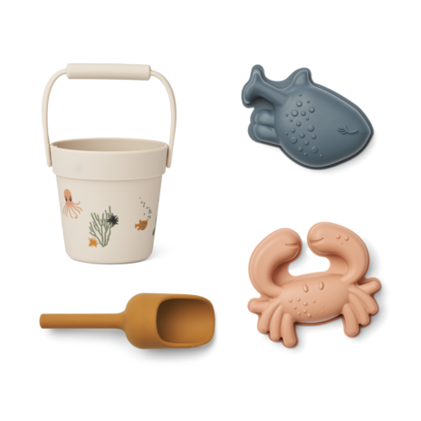 Liewood Kit Mini Sea Creature Beach Set - 1032 Sea creature / Sandy Liewood Kit Mini Sea Creature Beach Set - 1032 Sea creature / Sandy