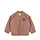 Juno frill bomber jacket - cameo brown