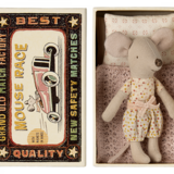 Maileg Little sister mouse in matchbox