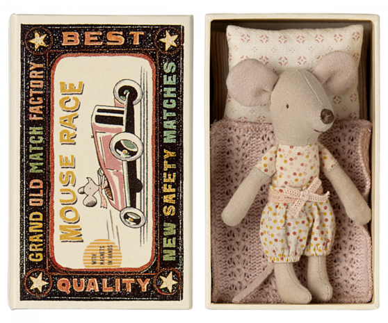 Maileg Little sister mouse in matchbox Maileg Little sister mouse in matchbox