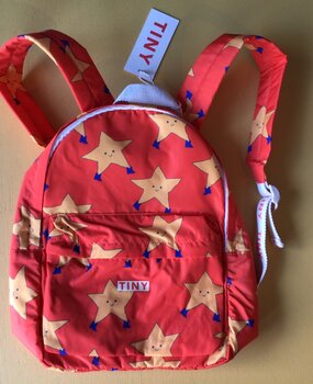 Tiny Cottons Dancing stars backpack summer red - Milck
