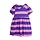 Stripe ss dress - purple