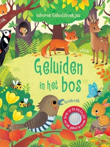 Geluidenboek: geluiden in het bos 1+