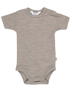 Joha 62886 122 15587 Wollen romper korte mouwen - sesame
