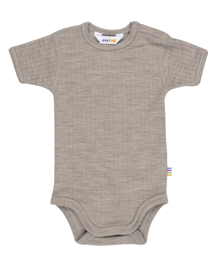 Joha 62886 122 15587 Wollen romper korte mouwen - sesame