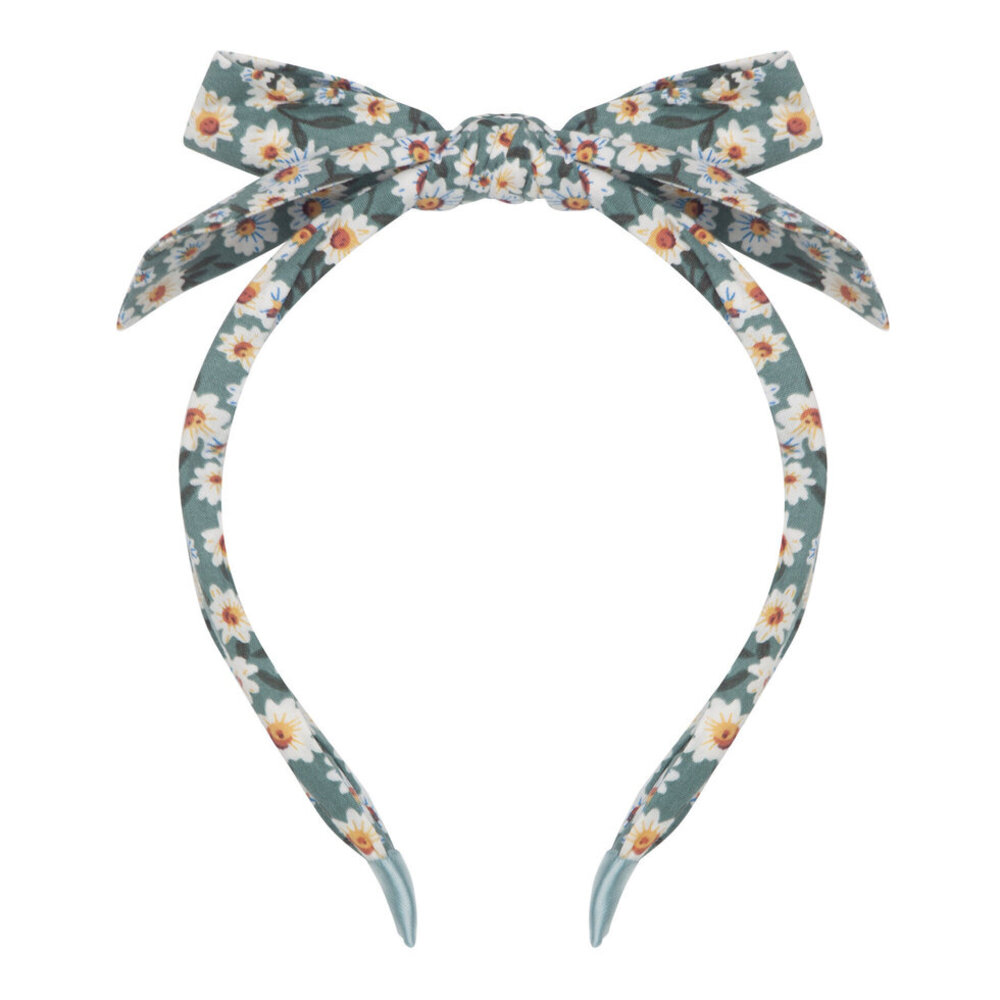 Mimi & Lula EDIE BOW ALICE BAND - GREEN Mimi & Lula EDIE BOW ALICE BAND - GREEN