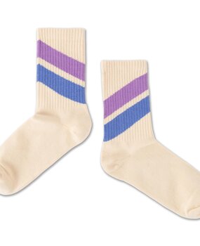 Repose AMS 74. Sporty socks beige stripe