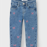 Name It 13232569 NMFBELLA MOM EMB JEANS Bows