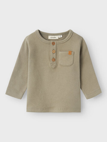 Lil Atelier 13237637 NBMTHORO KYM LS SLIM TOP LIL Laurel Oak