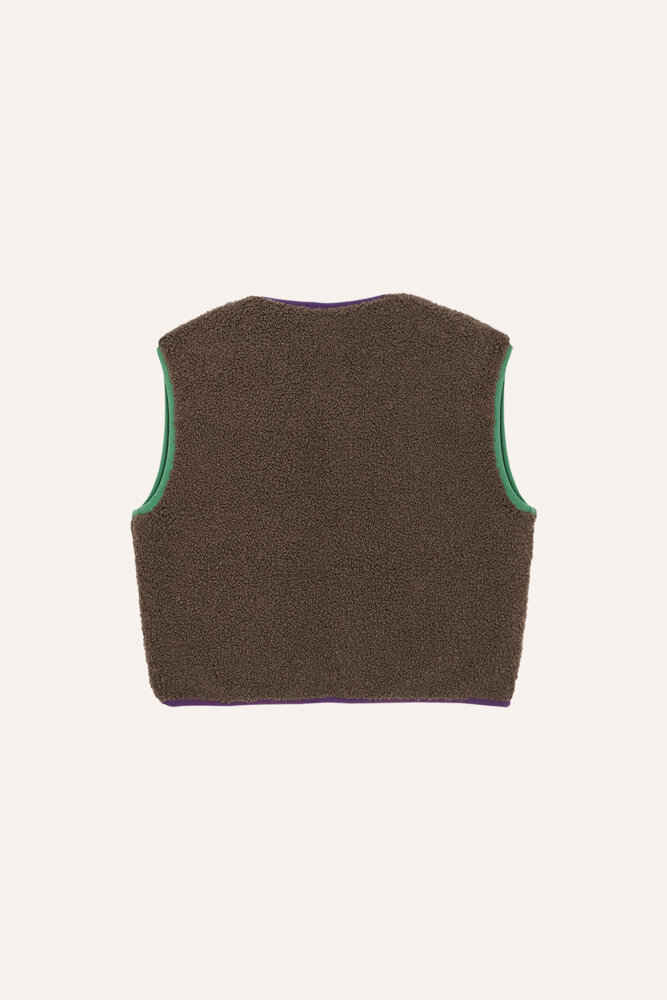Brown Teddy Kids Vest - Milck 