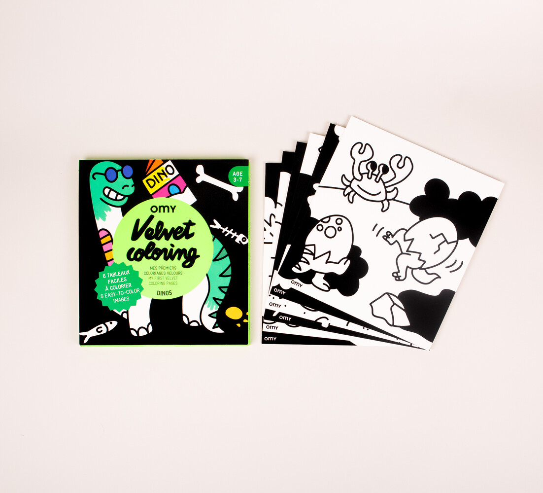 OMY Dino - coloring velvet OMY Dino - coloring velvet