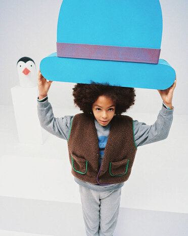 Brown Teddy Kids Vest - Milck 