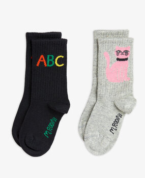 Mini Rodini ABC 2-pack socks