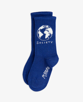 Mini Rodini Mini Rodini society 1-pack socks blue