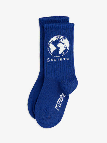 Mini Rodini Mini Rodini society 1-pack socks blue