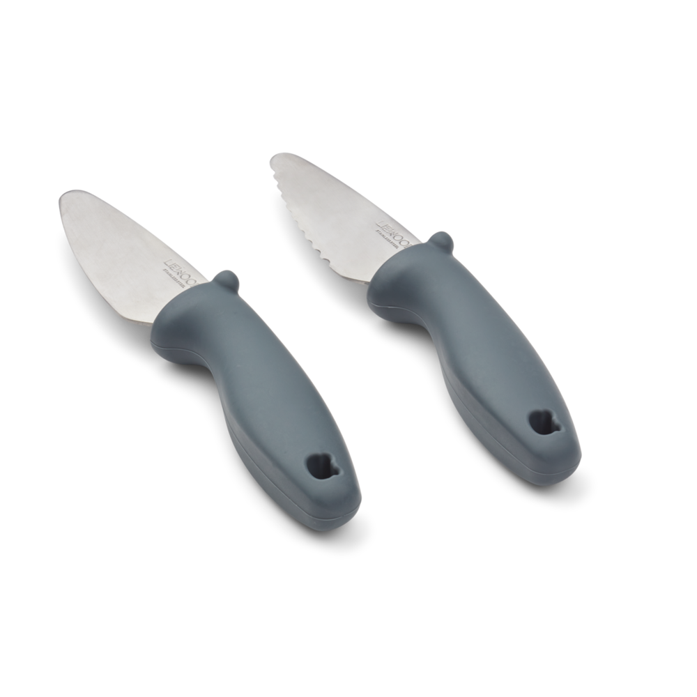 Liewood Perry Cutting Knife Set 7130 Whale Blue Liewood Perry Cutting Knife Set 7130 Whale Blue