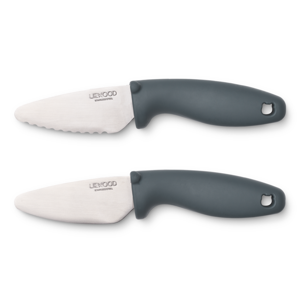 Liewood Perry Cutting Knife Set 7130 Whale Blue Liewood Perry Cutting Knife Set 7130 Whale Blue